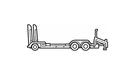 Porte engins  Remorques Afrique import/export Prix bas hors taxes 